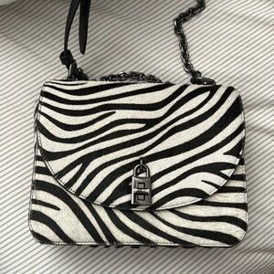 Rebecca Minkoff zebra cross body purse
